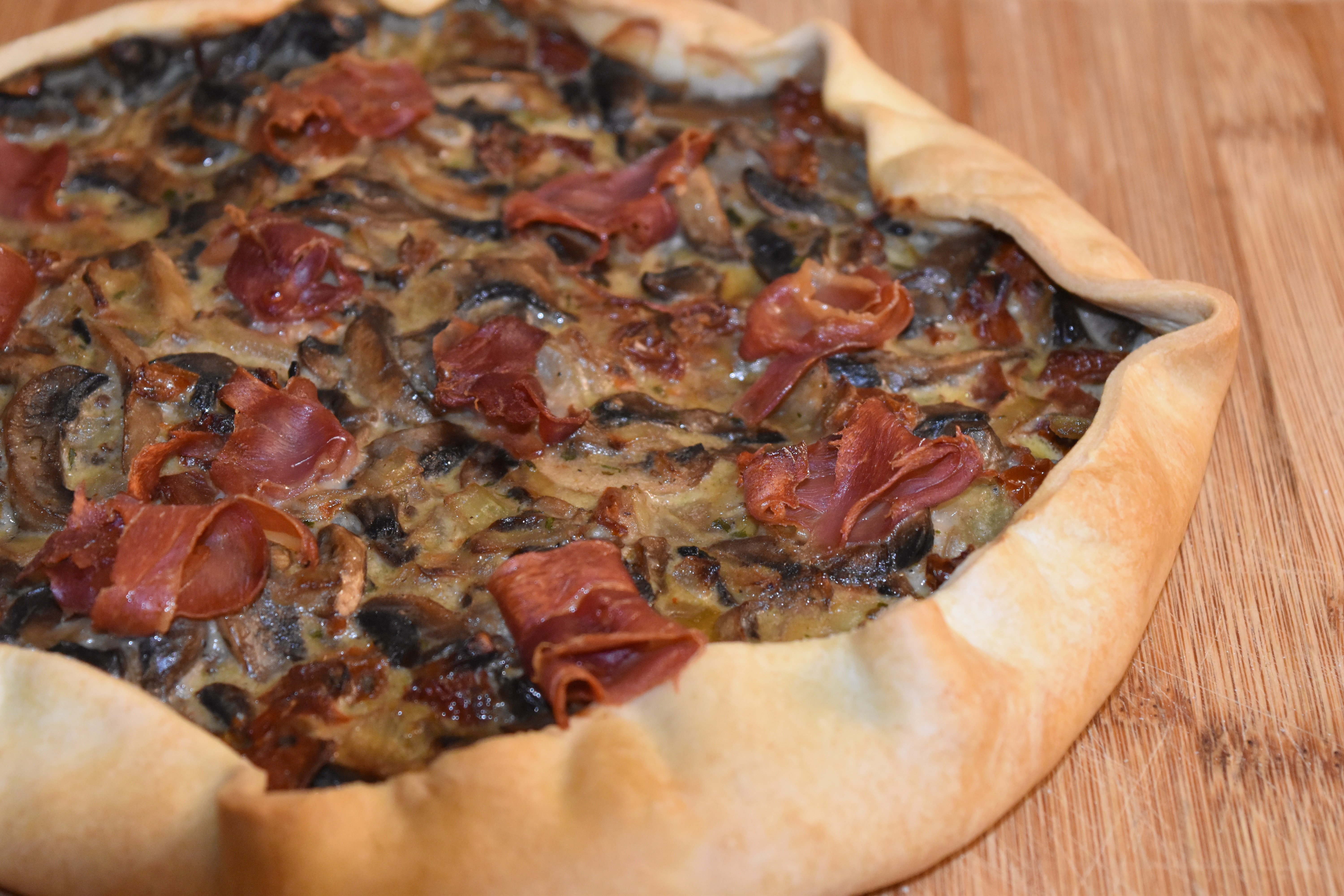 Tarte Rustique Aux Champignons - Maman...ça Déborde