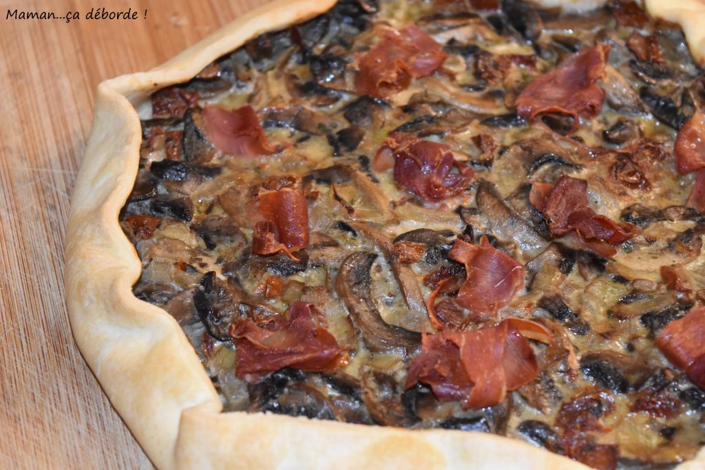 Tarte Rustique Aux Champignons - Maman...ça Déborde