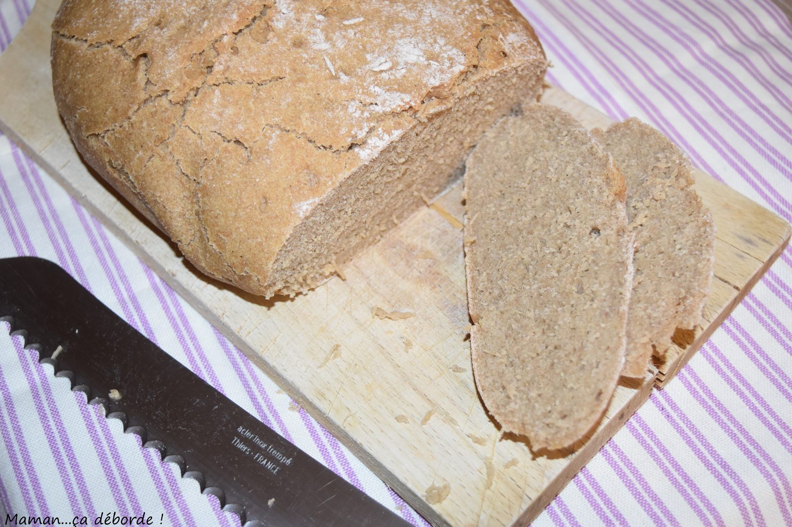 Pain au seigle et à la semoule