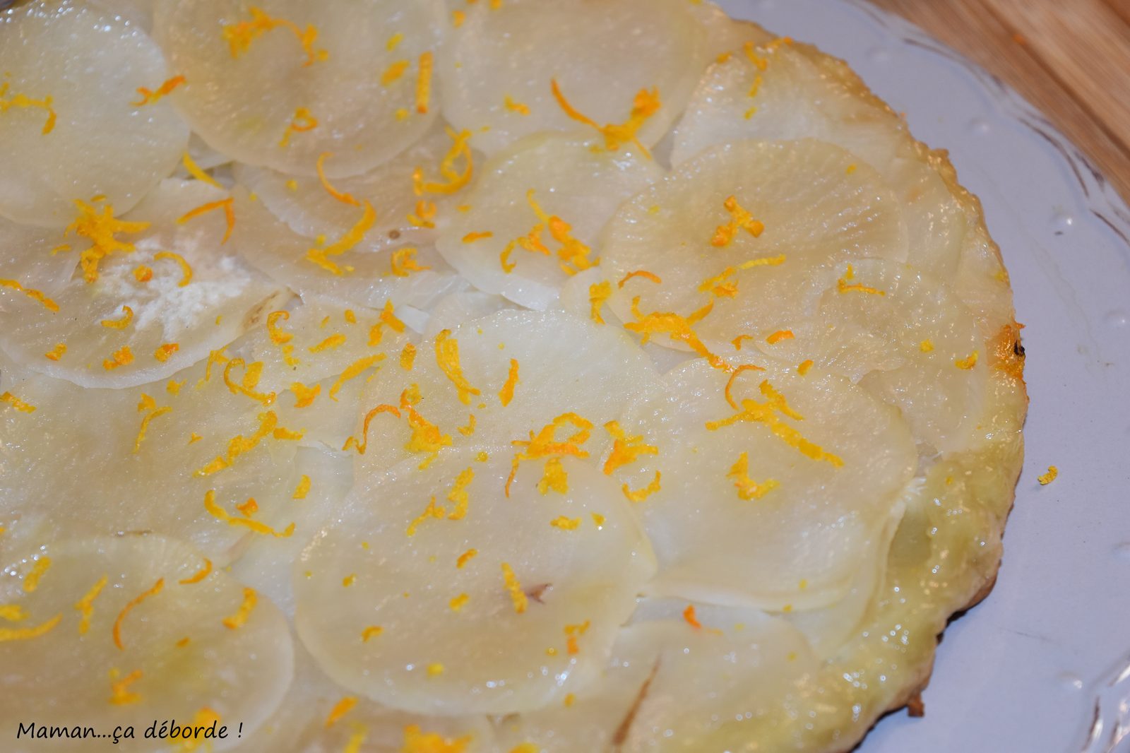 Tarte tatin au navet et à l'orange