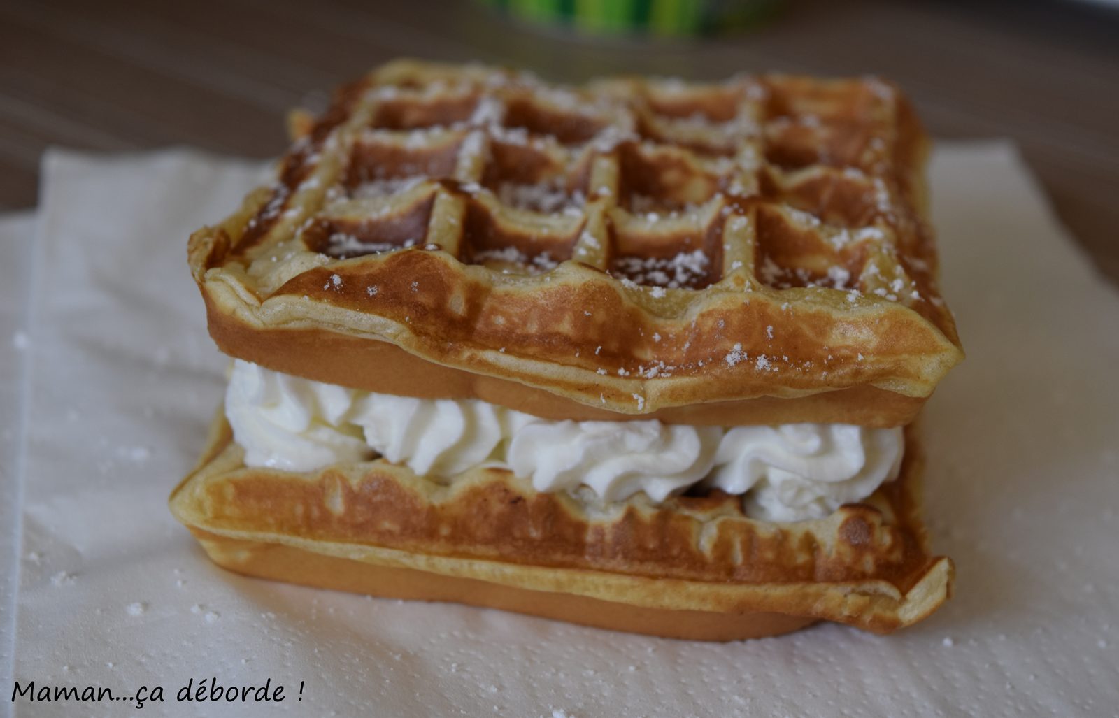 Gaufre à la chantilly