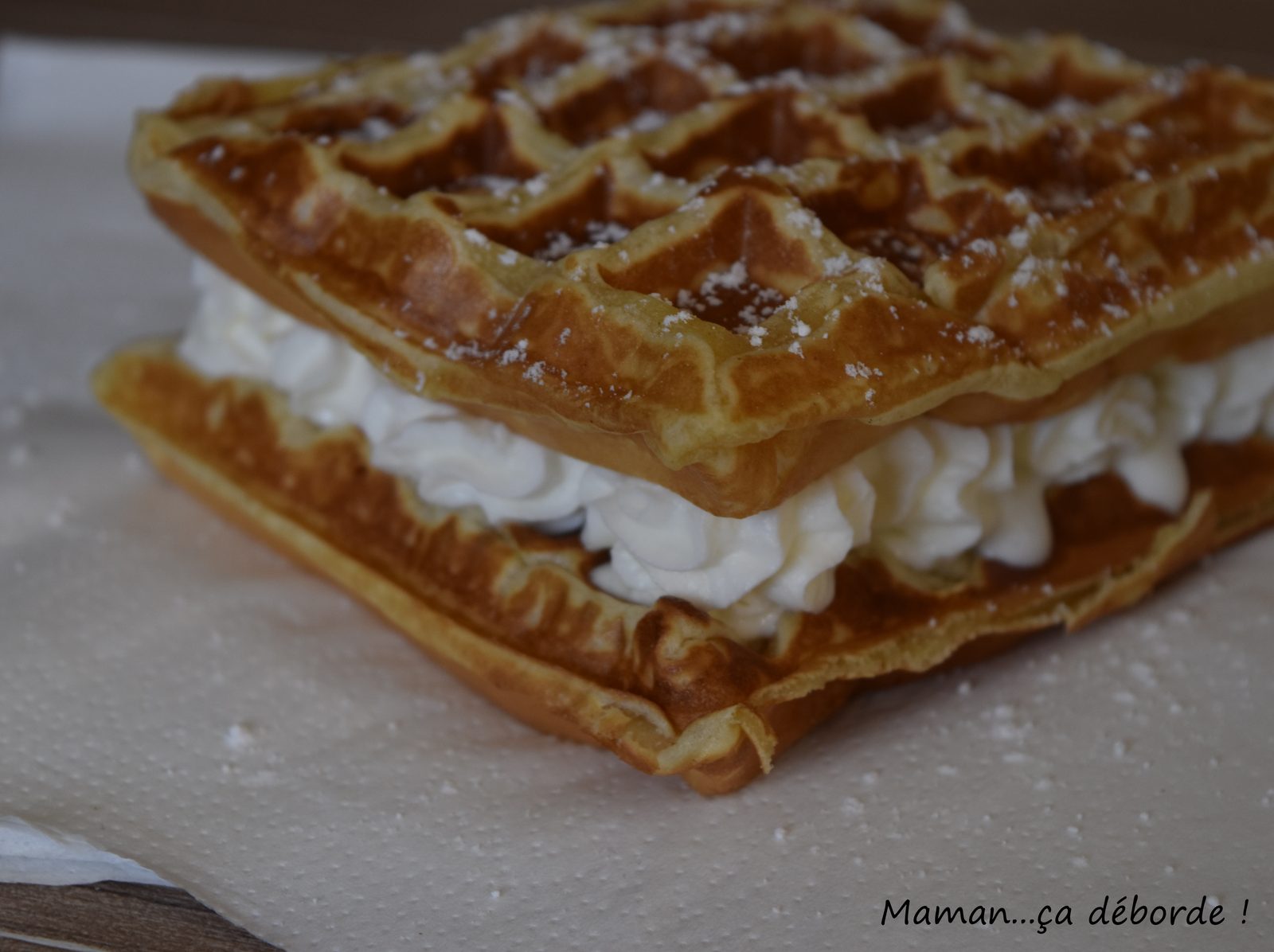 Gaufre à la chantilly