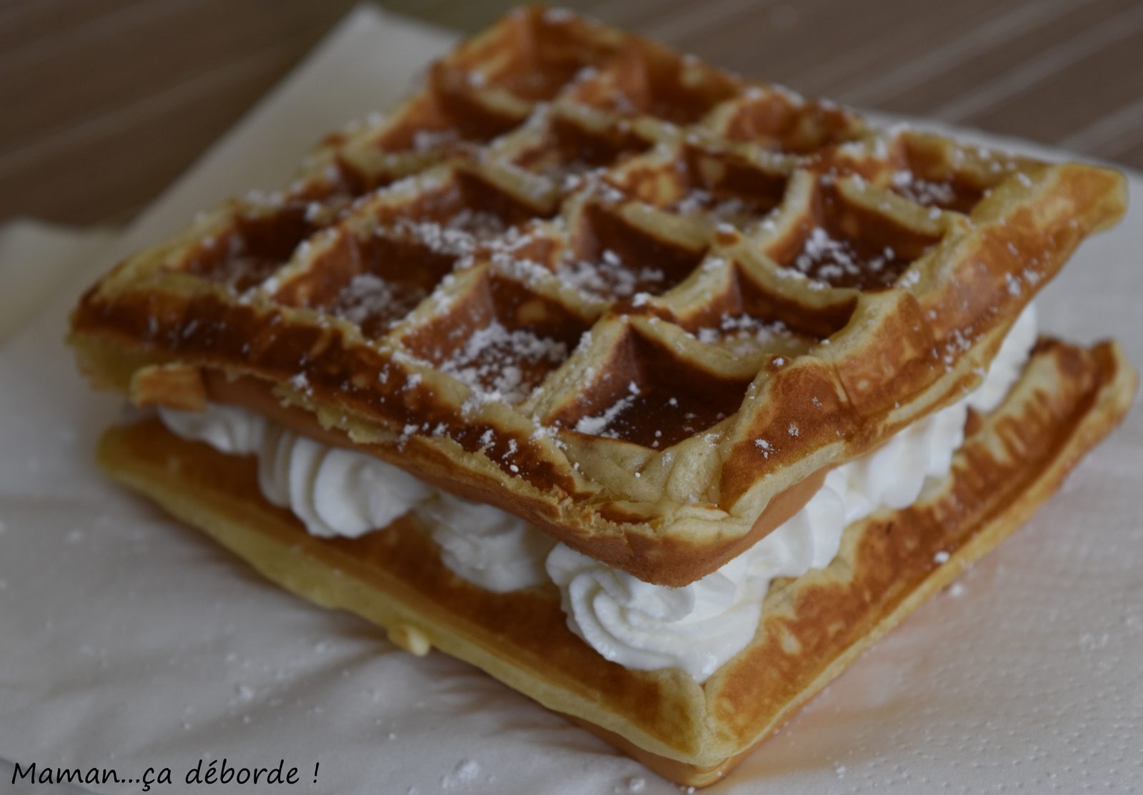 Gaufre à la chantilly