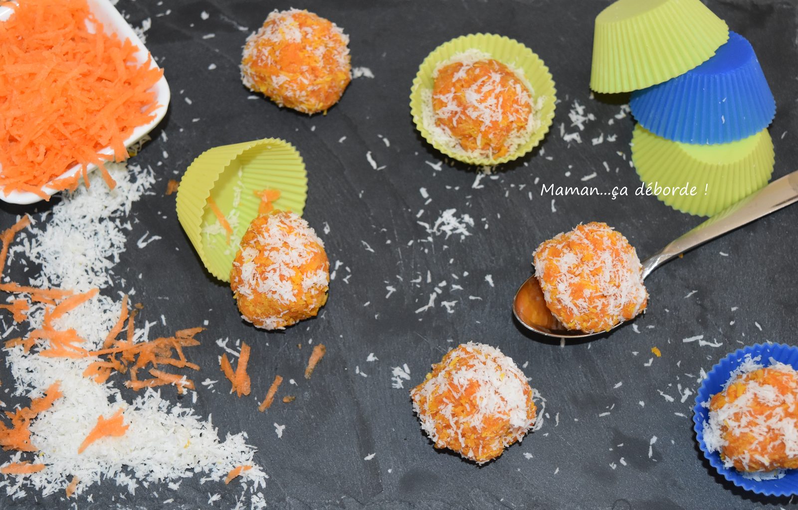 Boule carotte et noix de coco