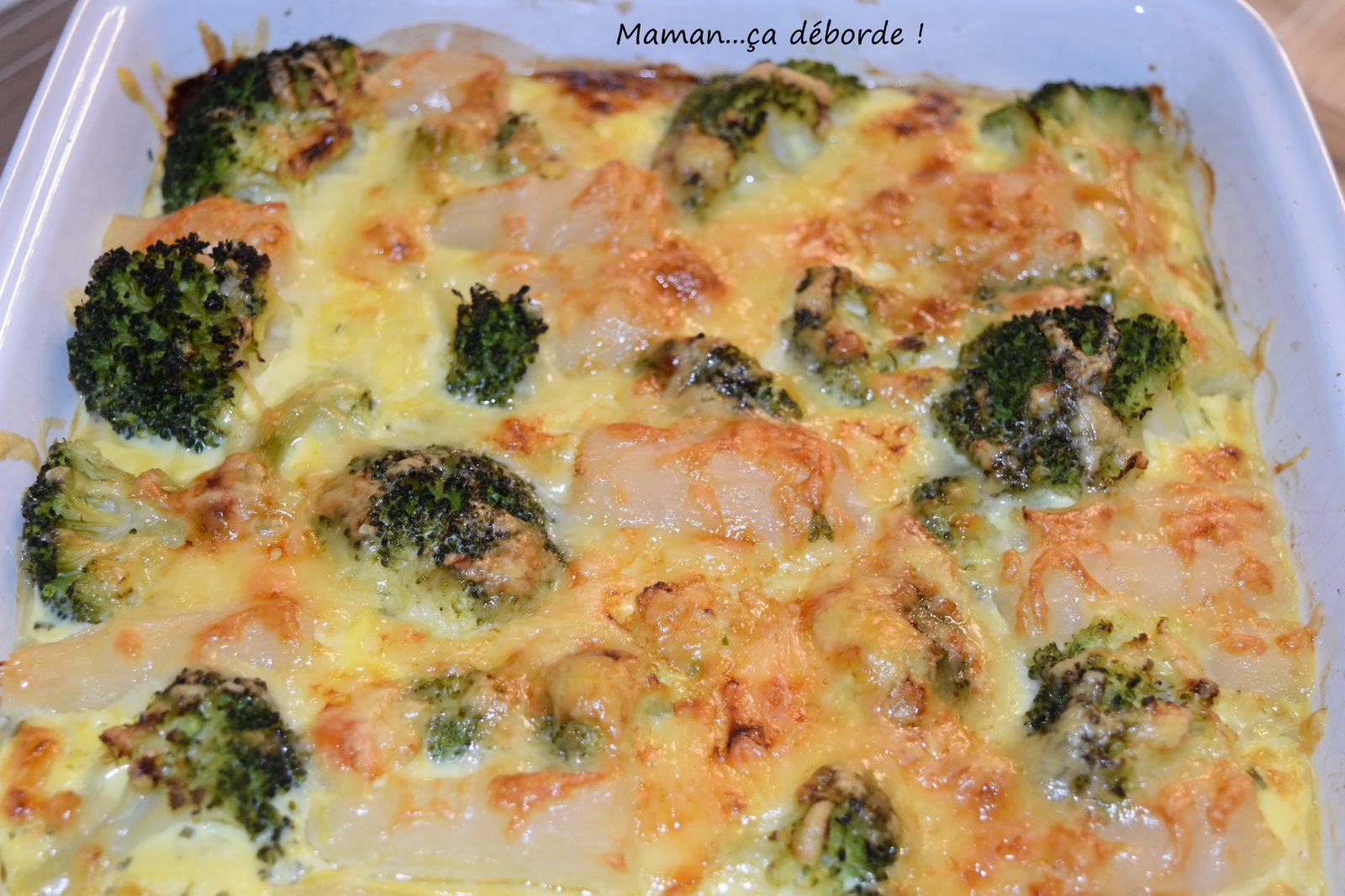 Gratin de salsifis et brocolis