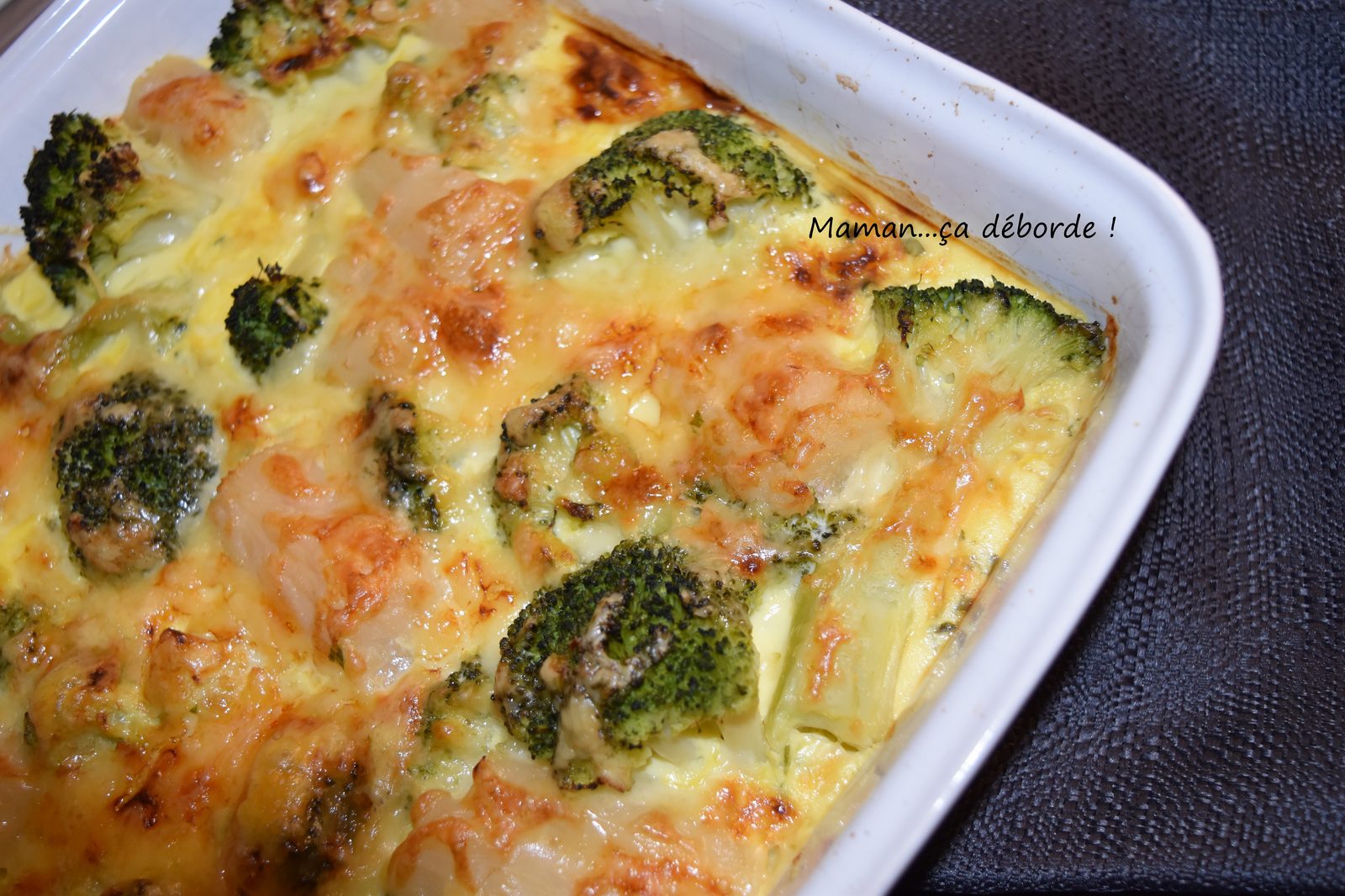 Gratin de salsifis et brocolis