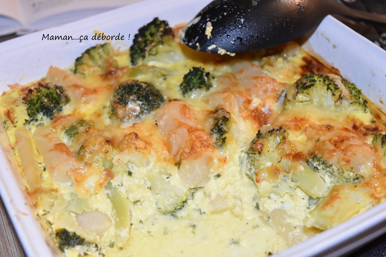 Gratin de salsifis et brocolis