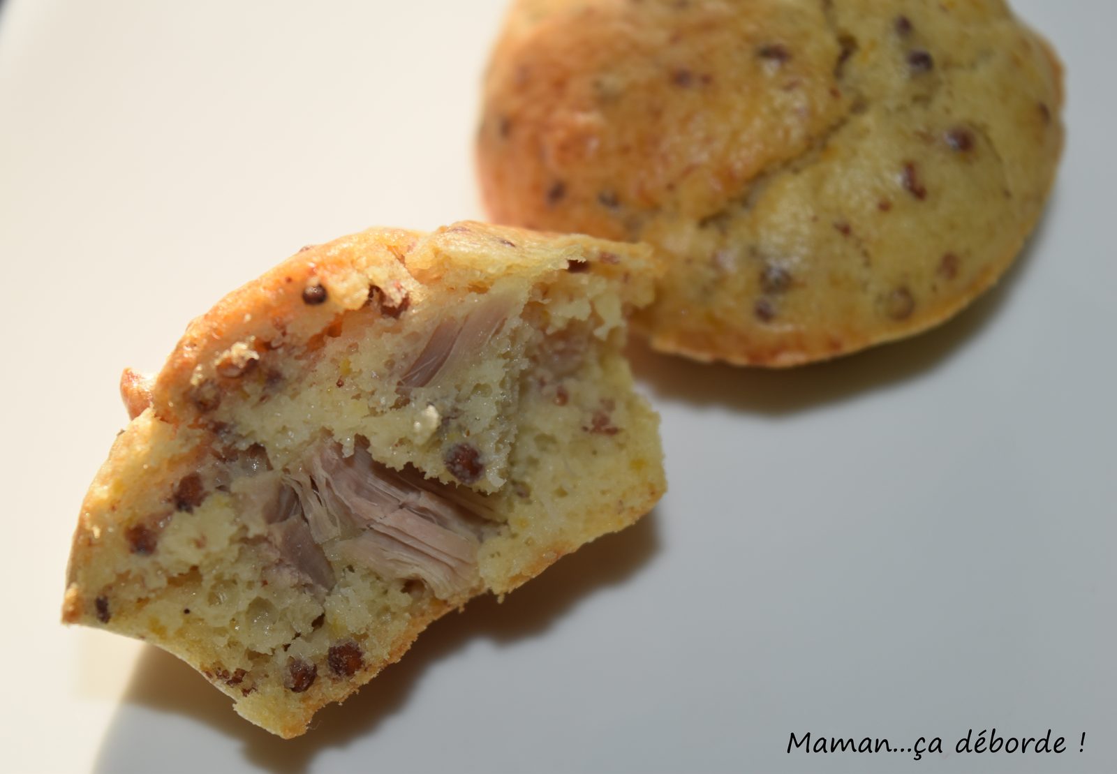 Mini cake au thon et moutarde à l'ancienne