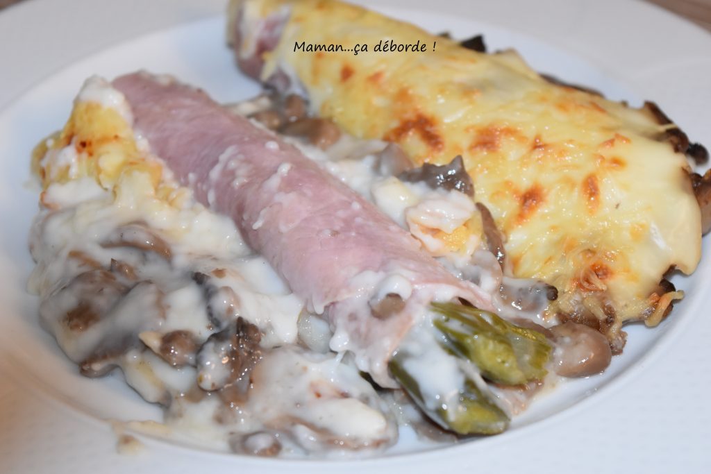 Poireaux au jambon - Maman...ça déborde