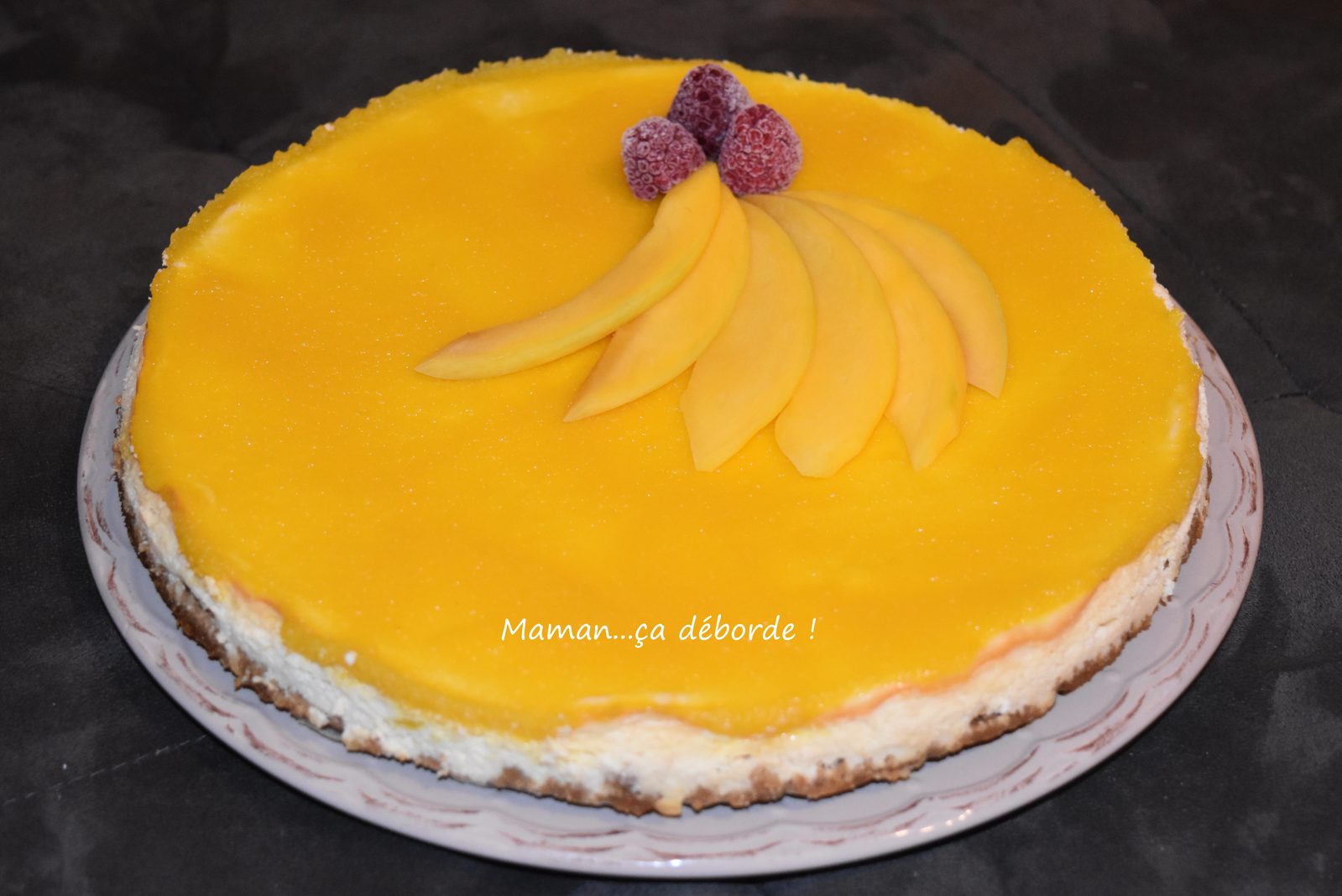 Cheesecake à la mangue
