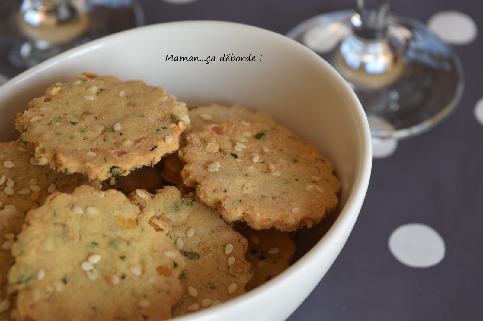 Crackers lentilles corail et coriandre