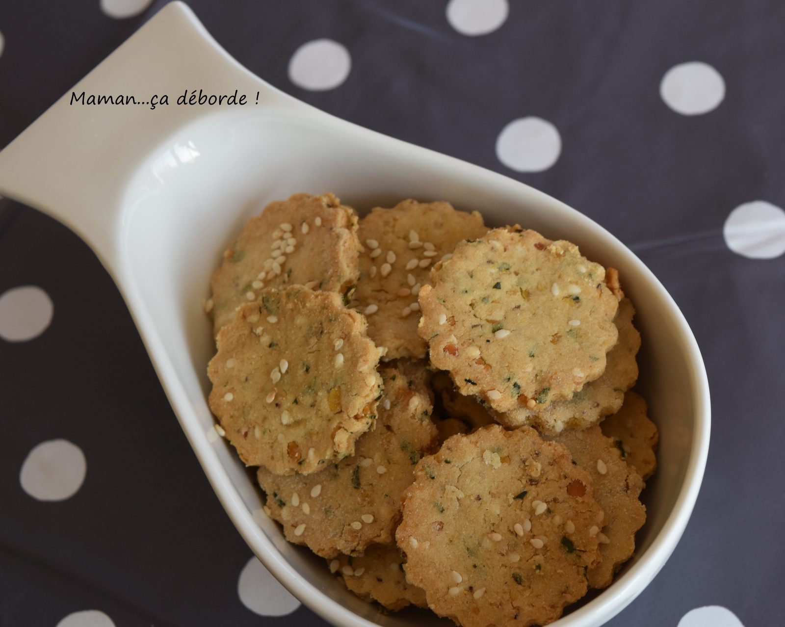 Crackers lentilles corail et coriandre