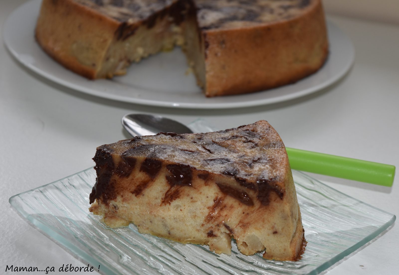 Gâteau de pain poire et chocolat