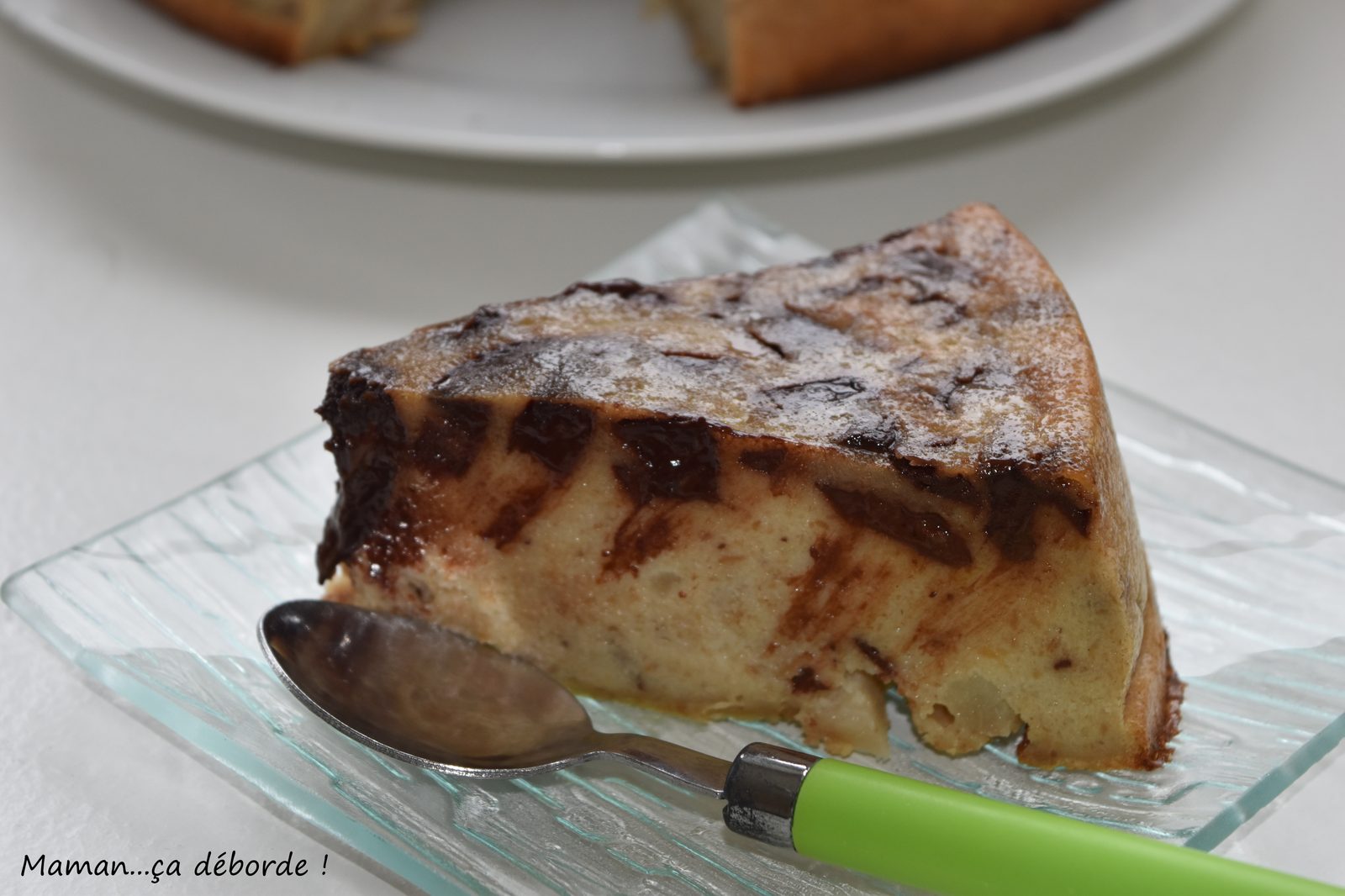 Gâteau de pain poire et chocolat