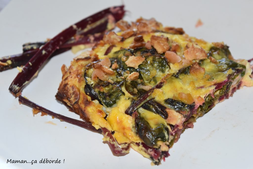 Gratin de feuilles et tiges de betterave