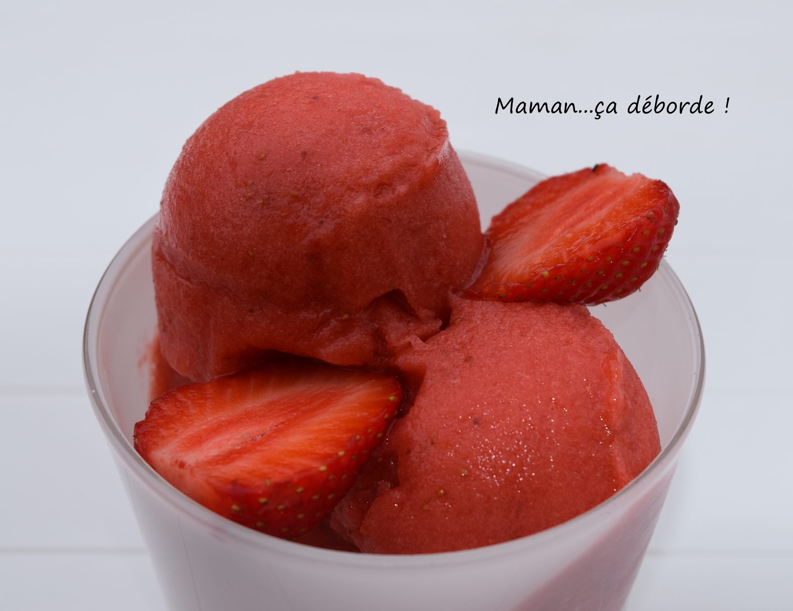 Sorbet à la fraise selon Michalak