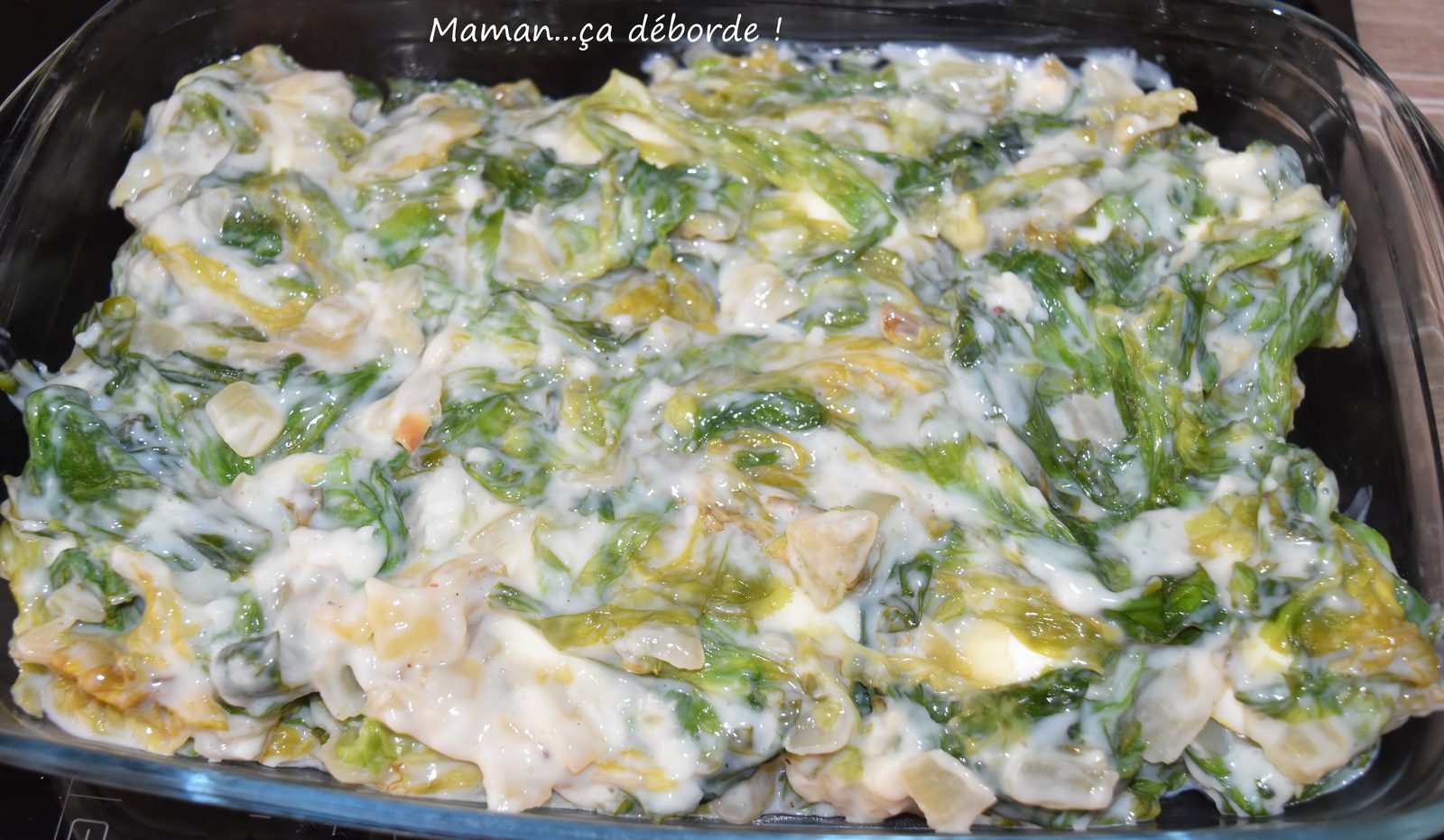 Gratin de salade cuite et oeufs durs