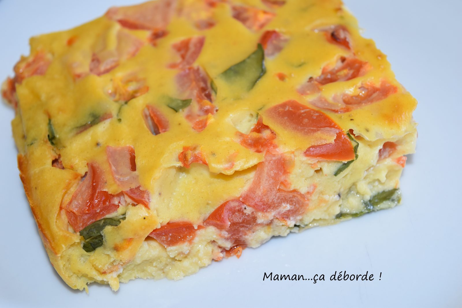 Clafoutis tomate ricotta basilic