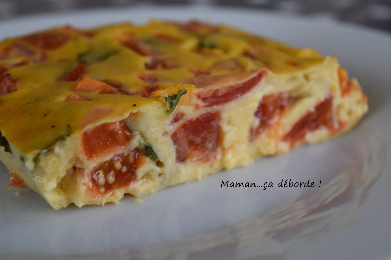Clafoutis tomate ricotta basilic
