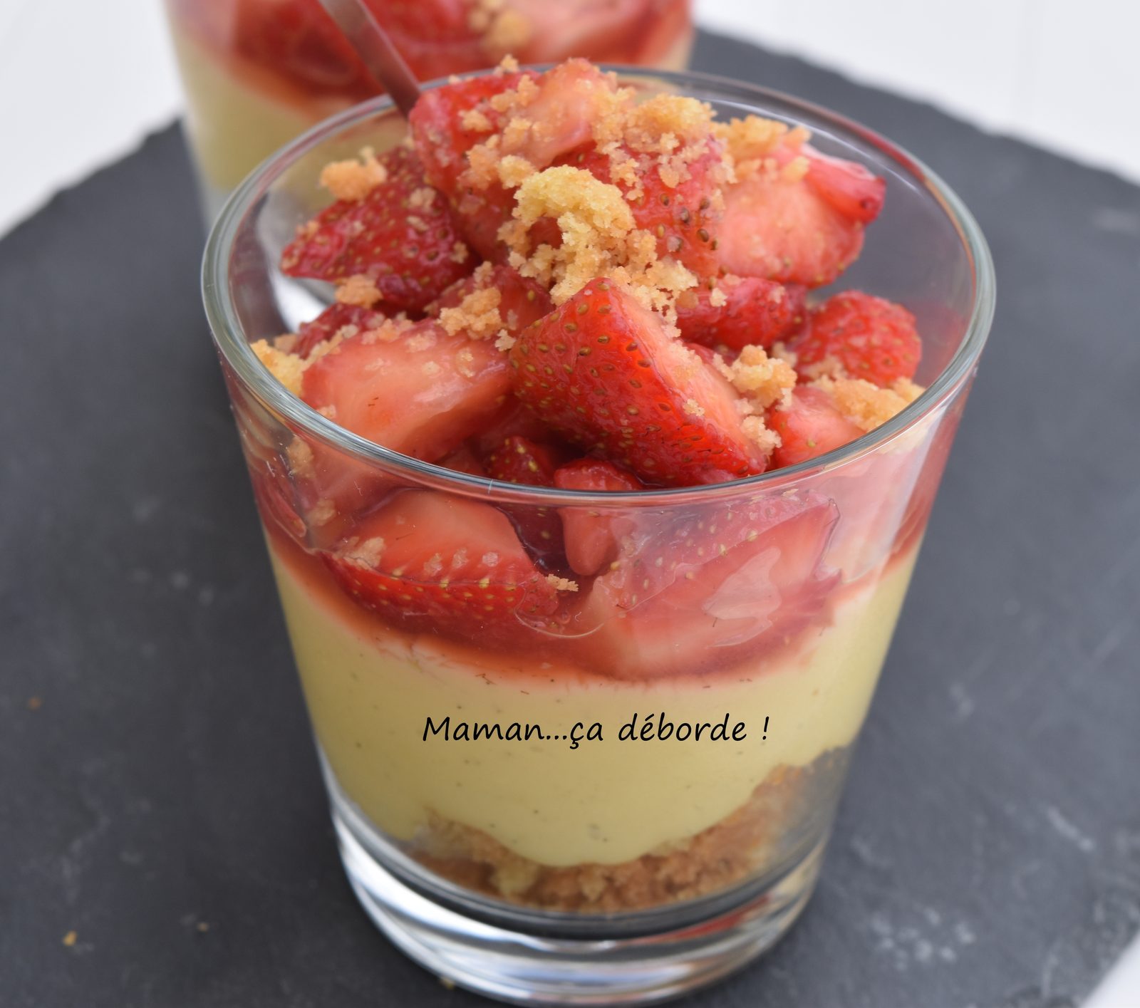Tarte aux fraises en verrine