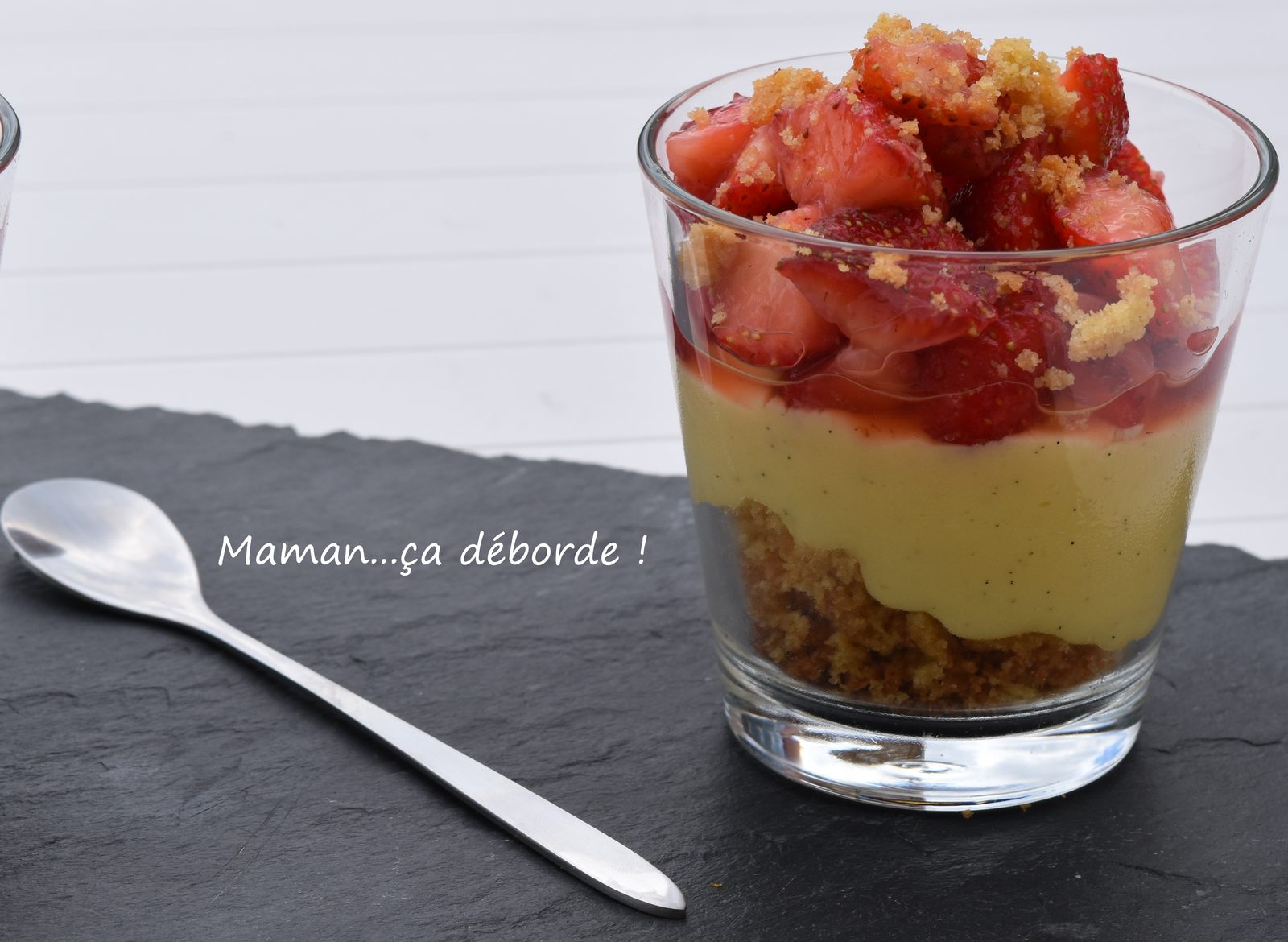 Tarte aux fraises en verrine