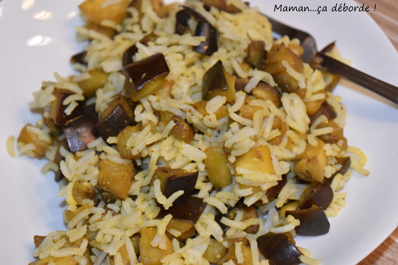 Riz aux aubergines