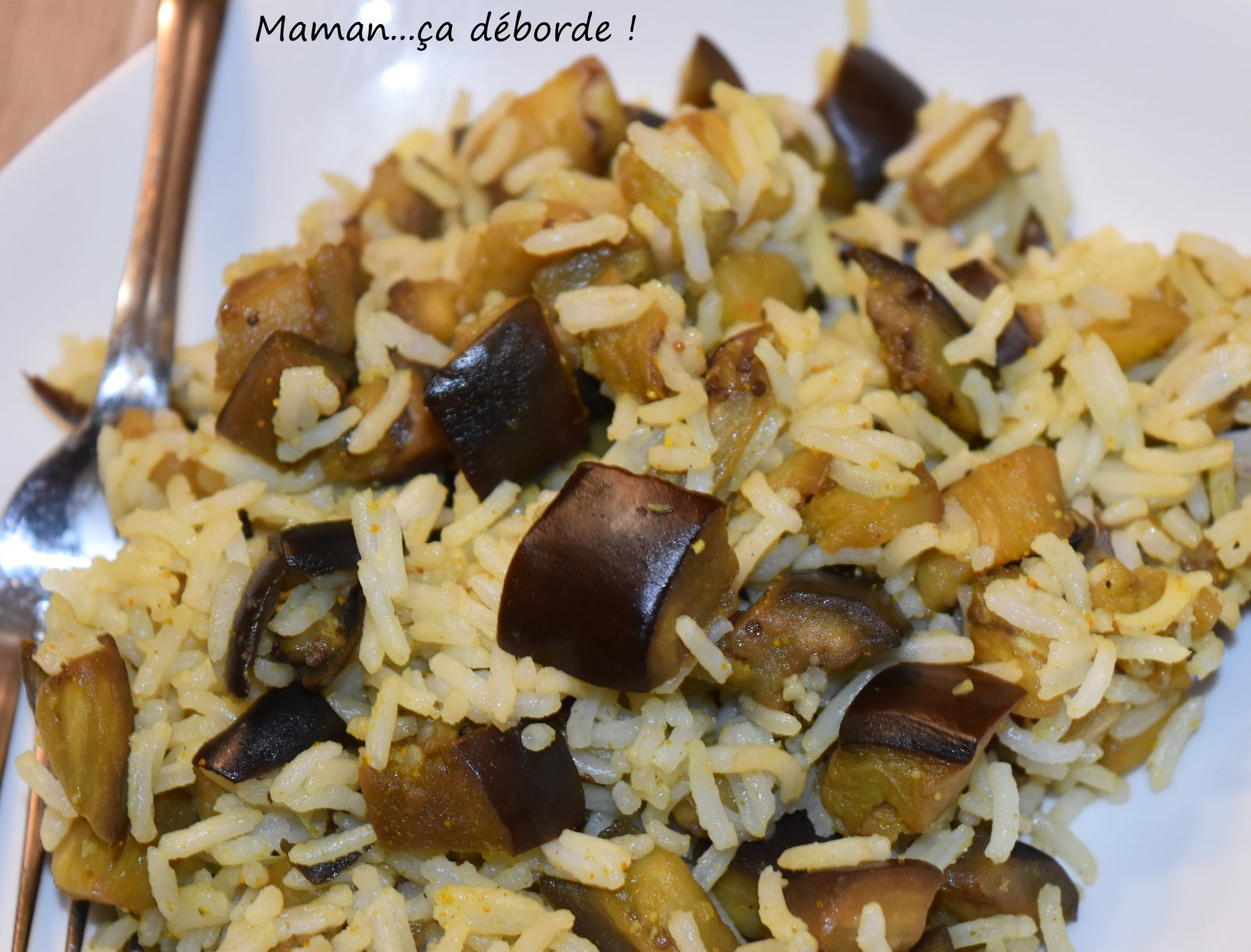 Riz aux aubergines