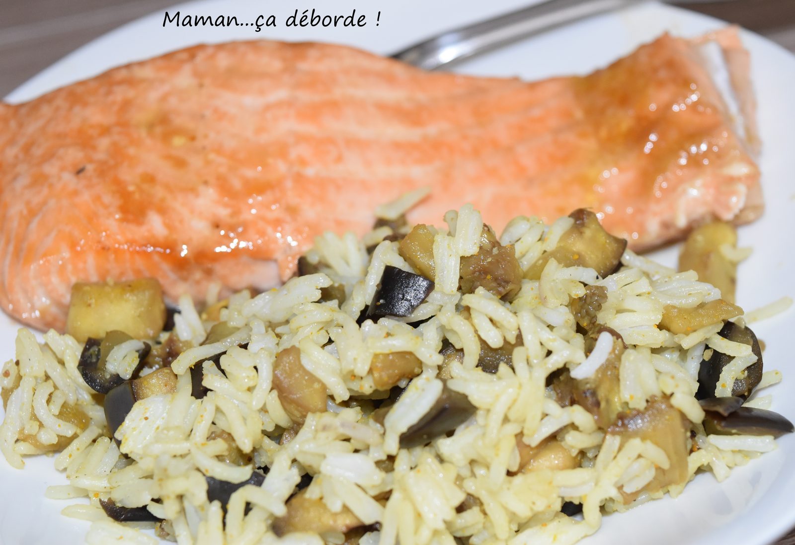Riz aux aubergines