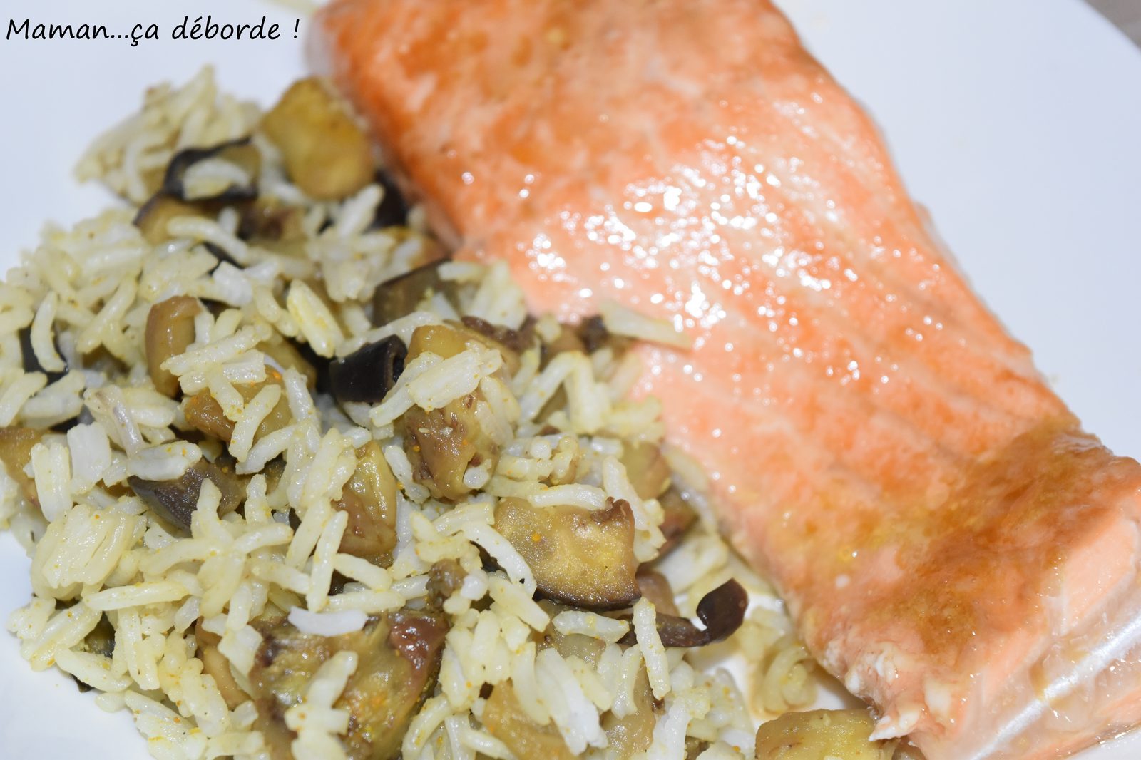 Riz aux aubergines