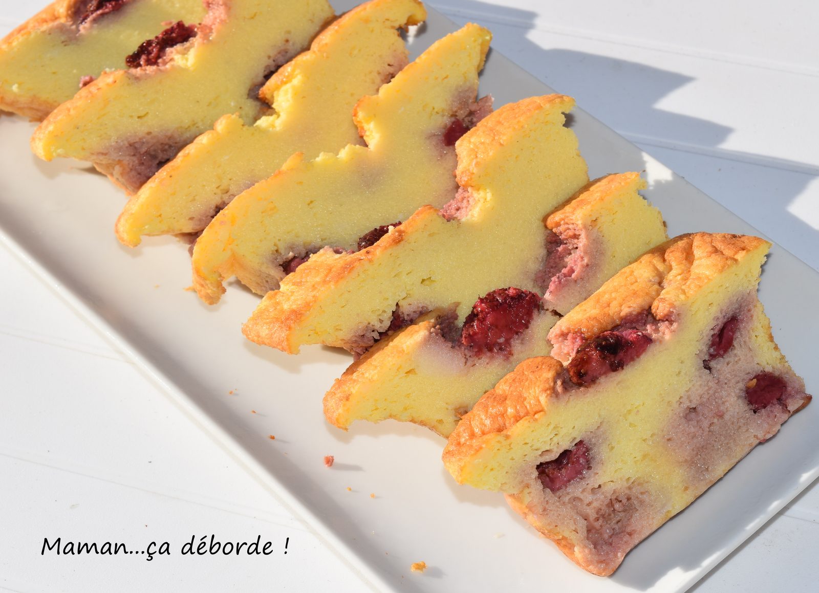 Cake citron fraise (sans farine)