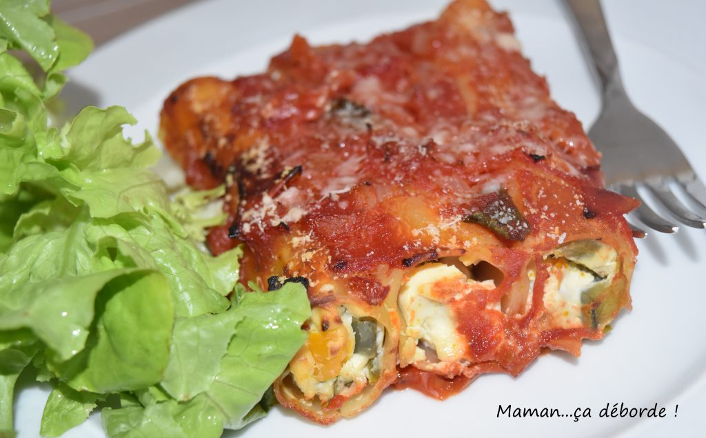Cannelloni aux poivrons et à la bricotta