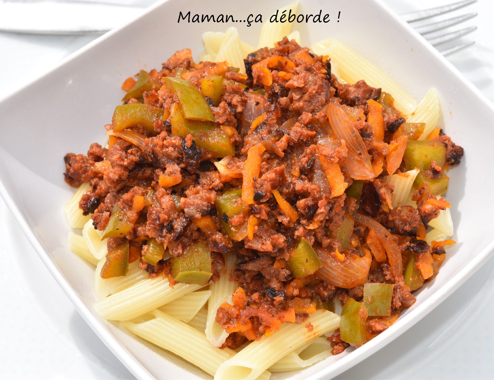 Sauce merguez et poivron (restes de barbecue)