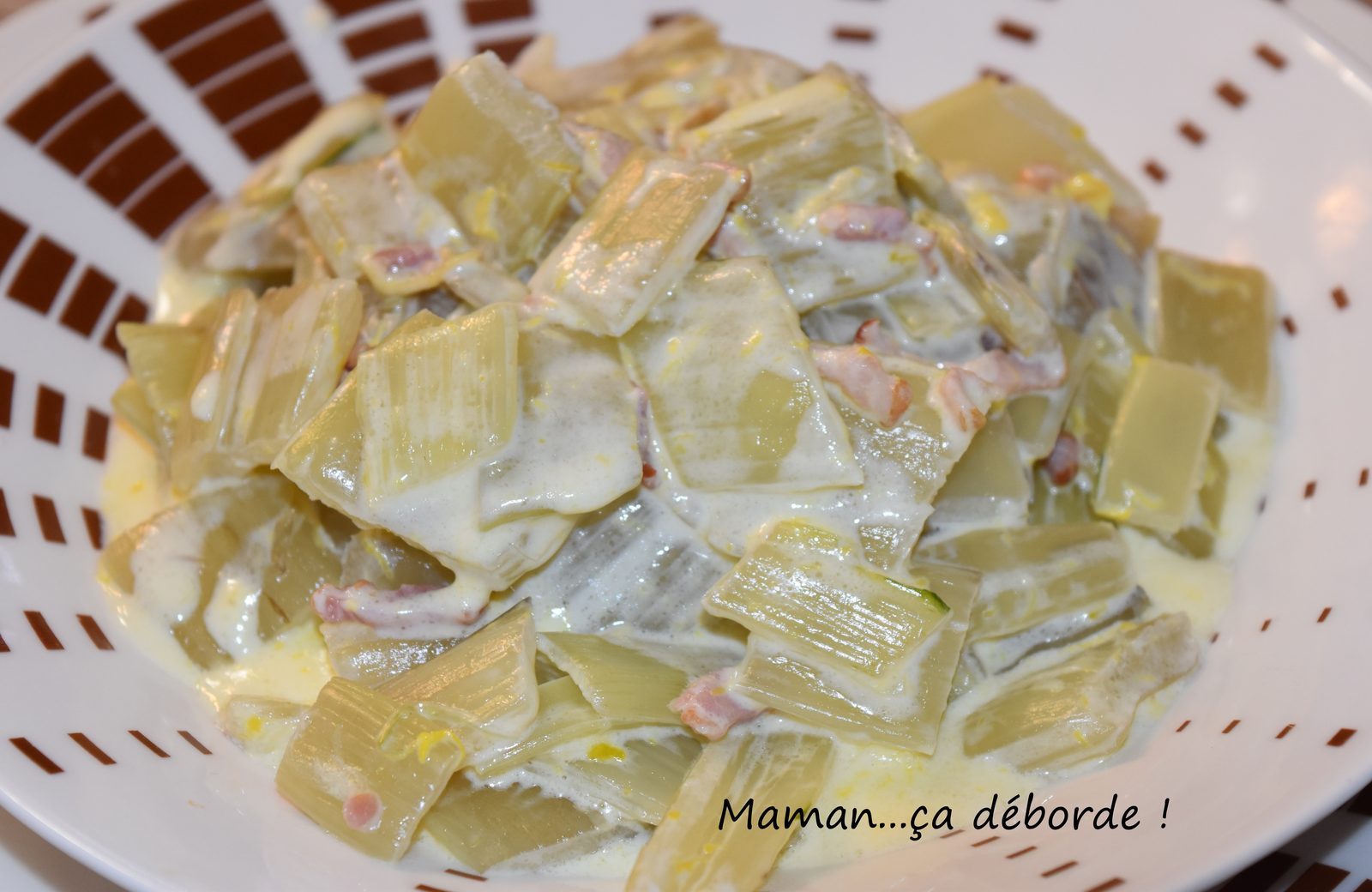Blettes façon carbonara