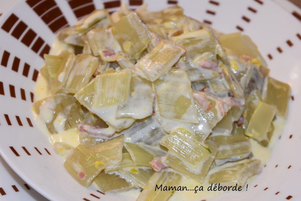 Blettes façon carbonara