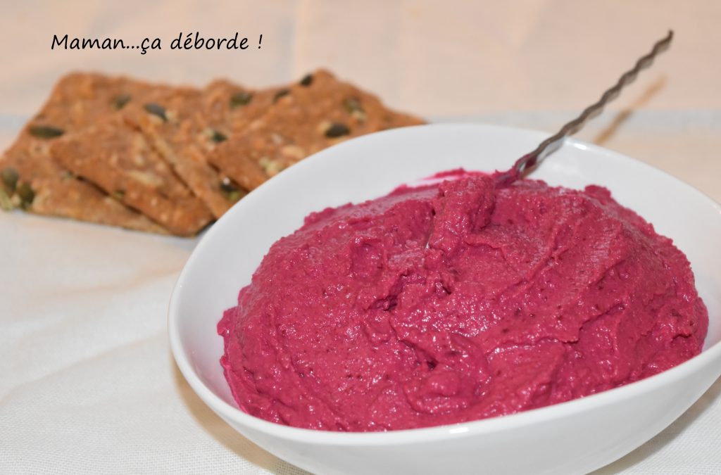 Houmous à la betterave - Maman...ça déborde