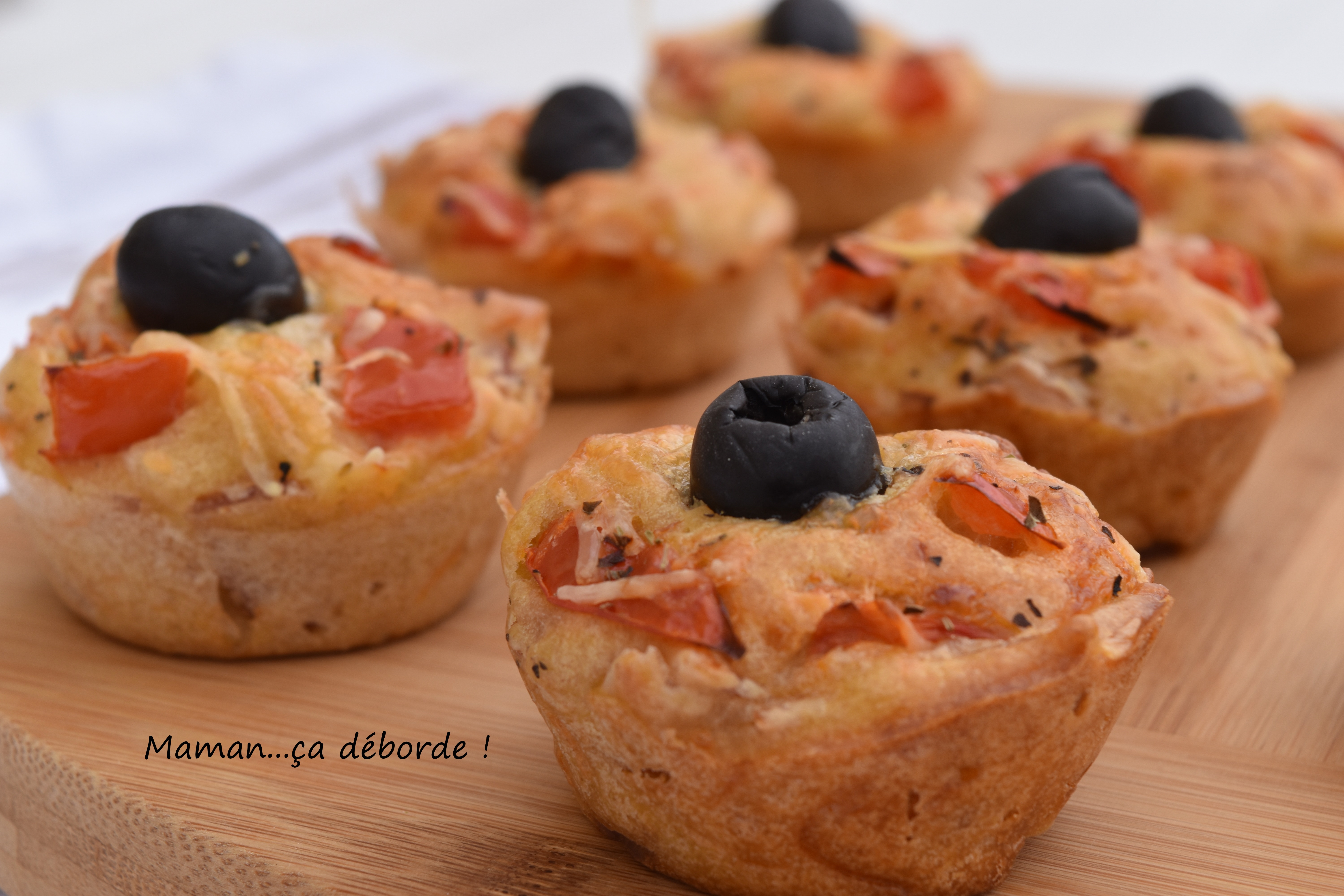 Muffins façon pizza Maman...ça déborde