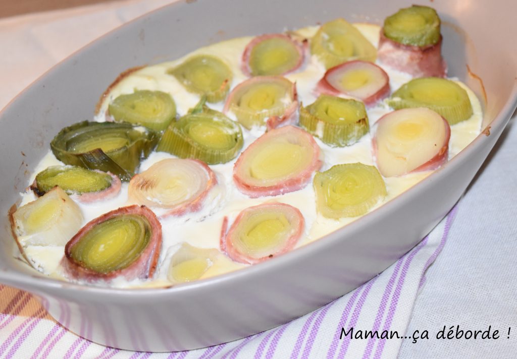 Gratin De Poireaux Au Jambon - Maman...ça Déborde