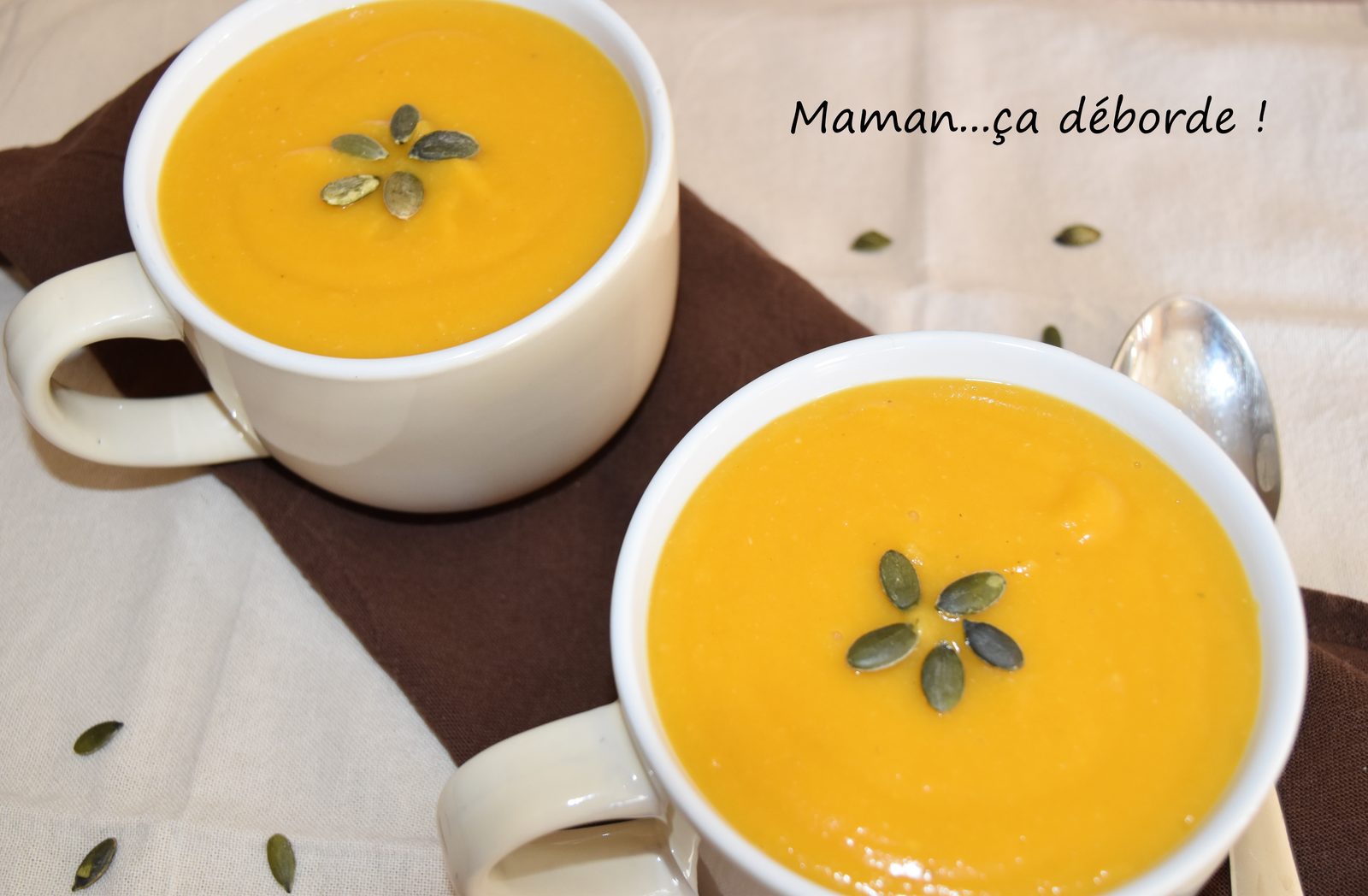 Velouté courge butternut et lentille corail