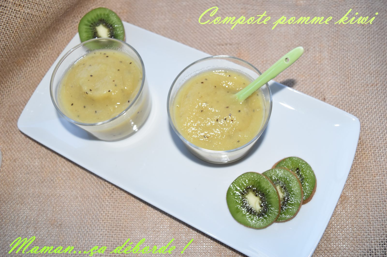 Compote pomme kiwi