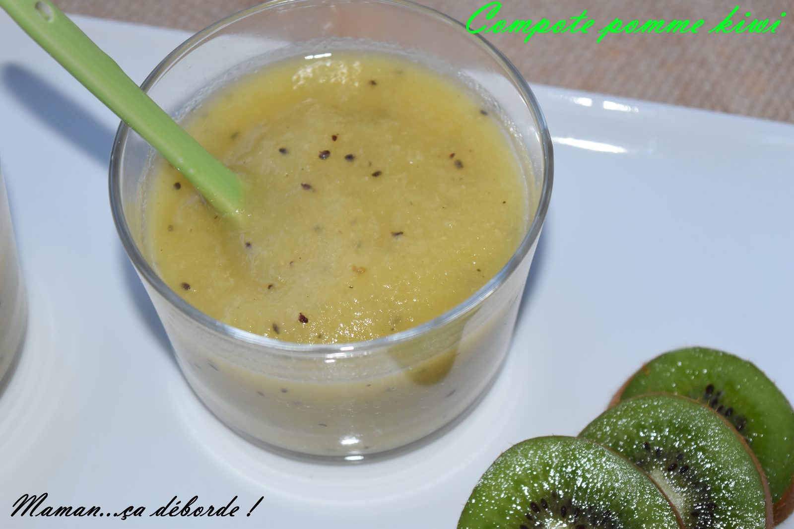 Compote pomme kiwi