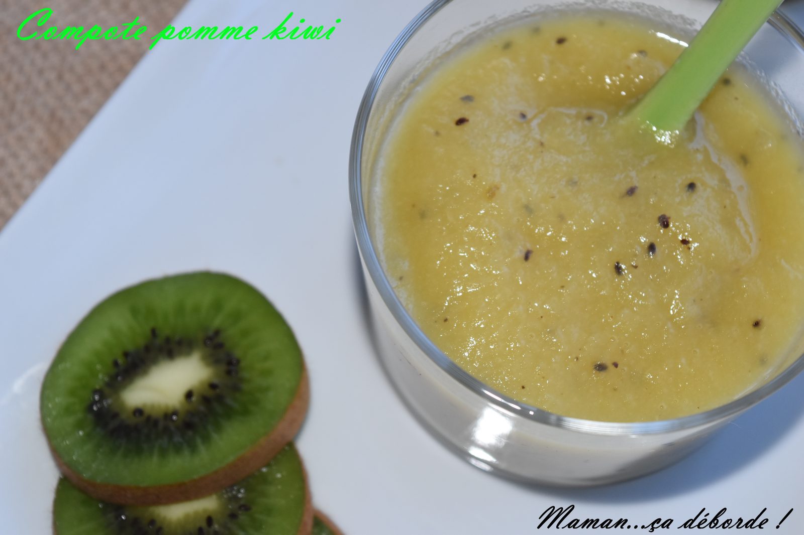 Compote pomme kiwi