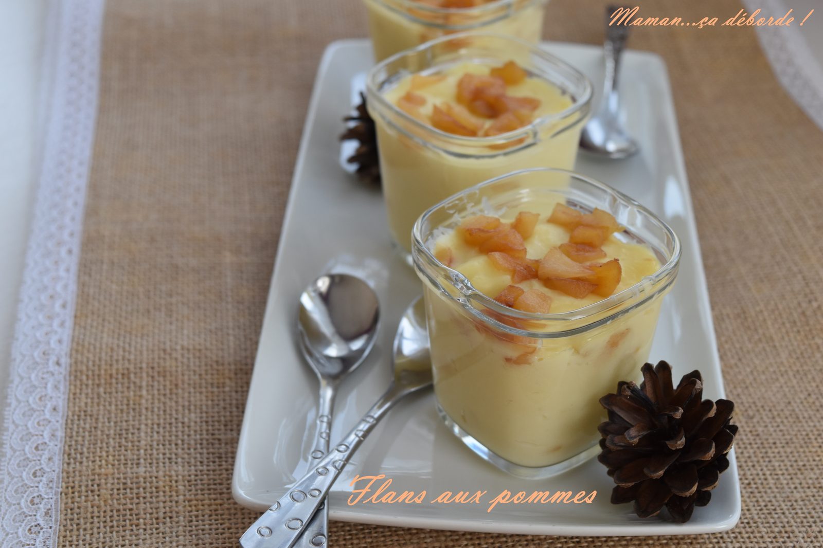 Flans aux pommes