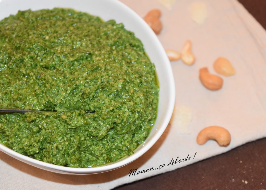 Pesto de chou kalé Maman...ça déborde