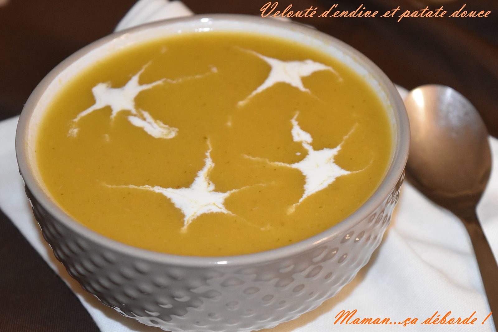 Velouté d'endive et patate douce