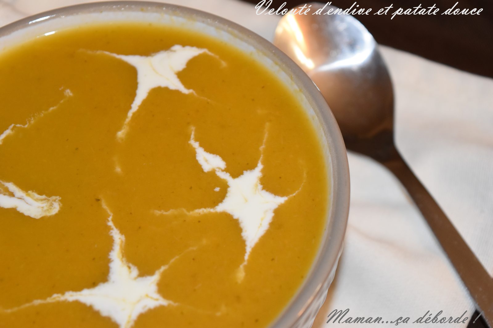 Velouté d'endive et patate douce