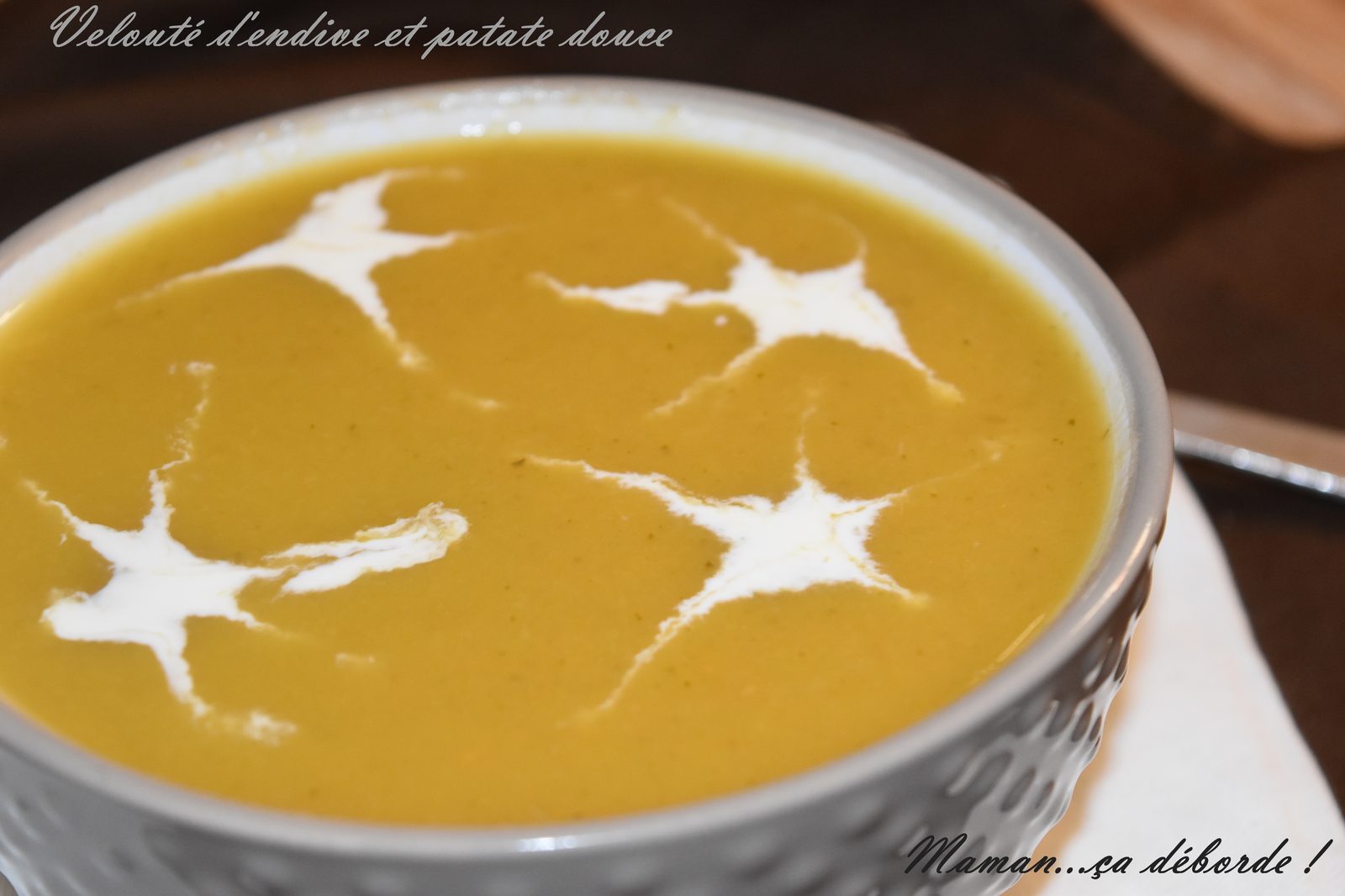 Velouté d'endive et patate douce