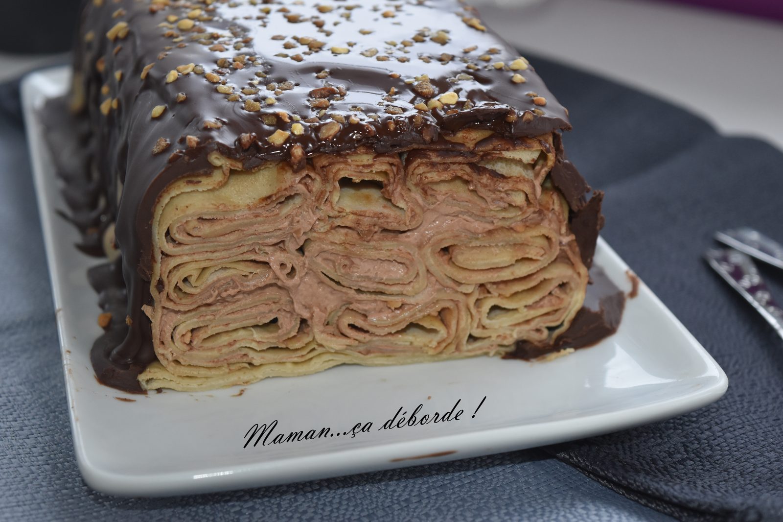 Terrine de crêpes au chocolat