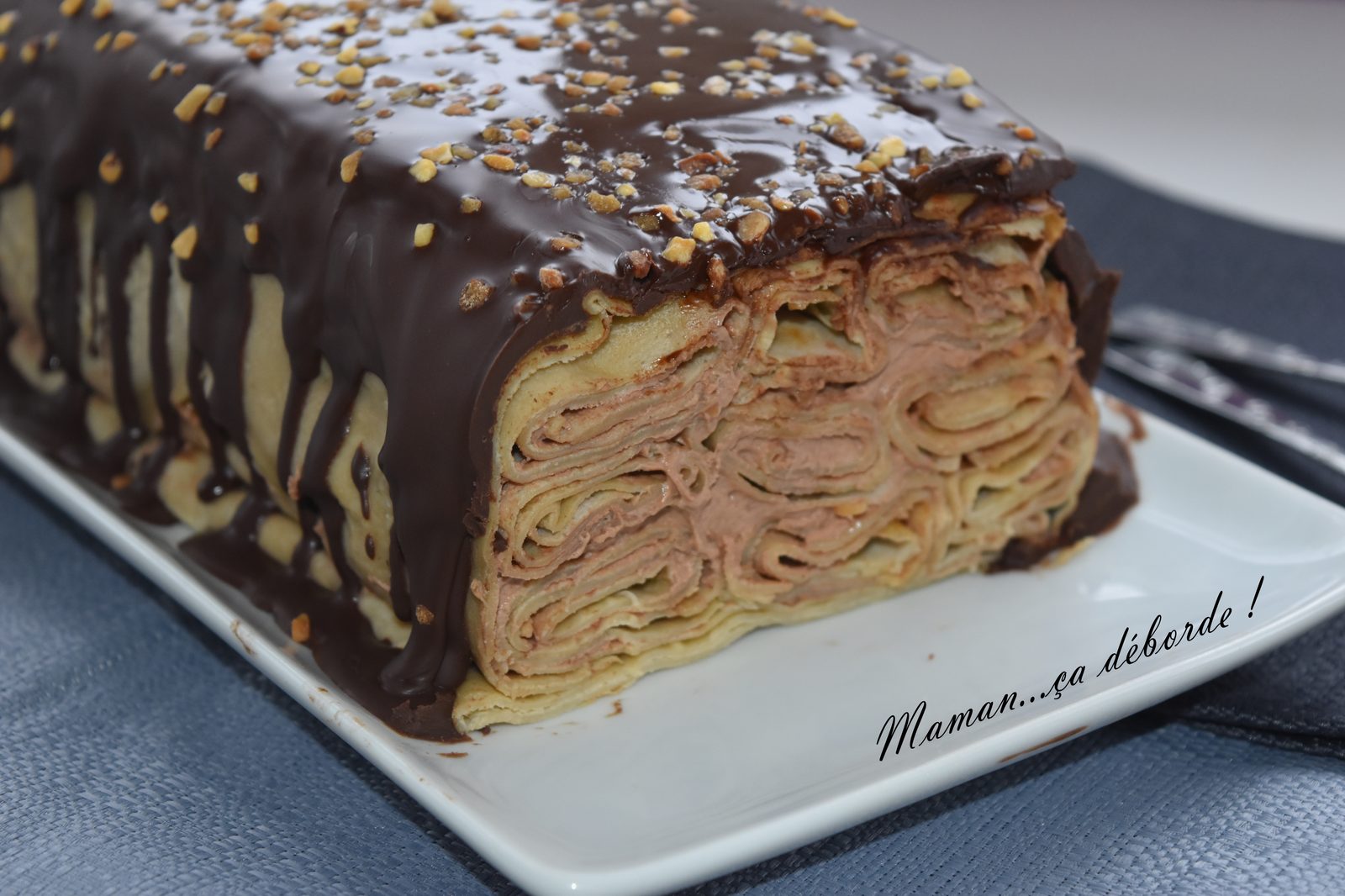 Terrine de crêpes au chocolat
