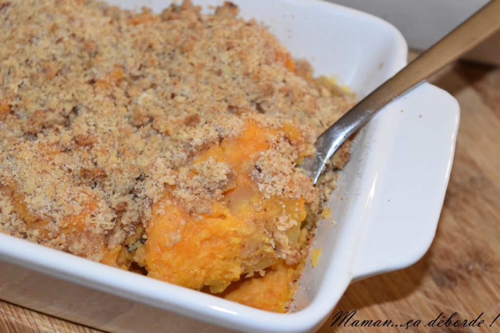 Crumble de patate douce et carotte - Maman...ça déborde
