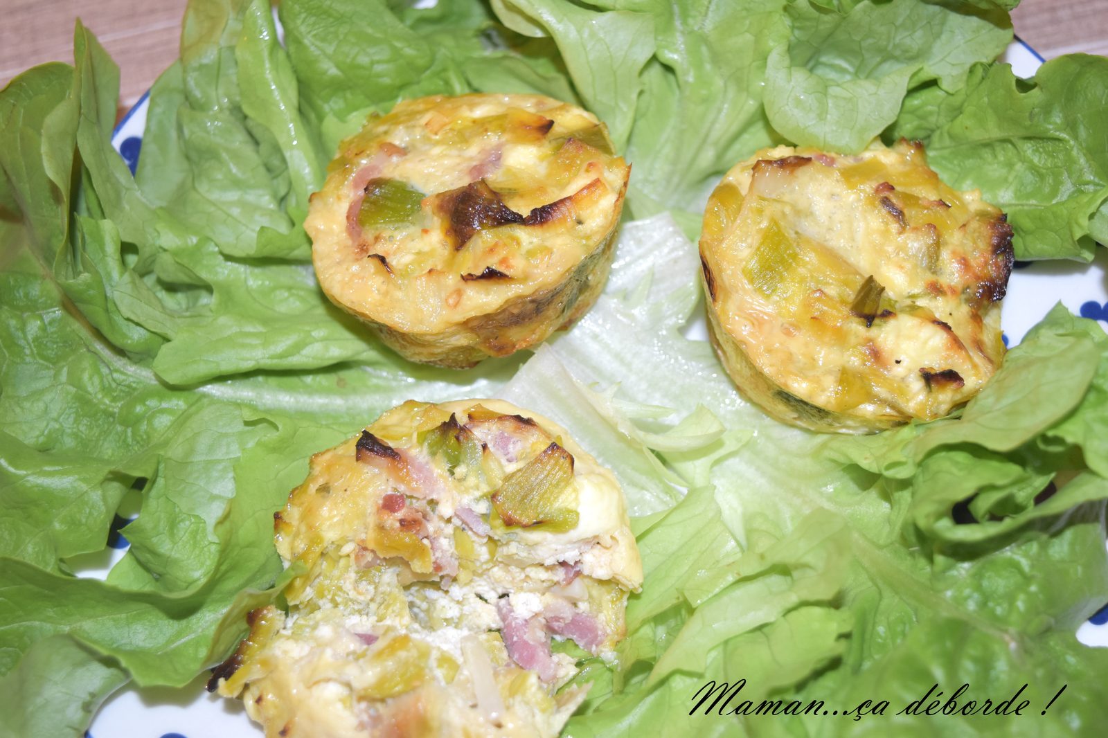 Flan de poireaux aux lardons et à la bricotta